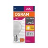 Luminaires Osram E14 LED 4.9 Watt blanc chaud 470 Lumen