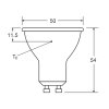 Luminaires Osram GU10 LED 6.9 Watt blanc chaud 575 Lumen