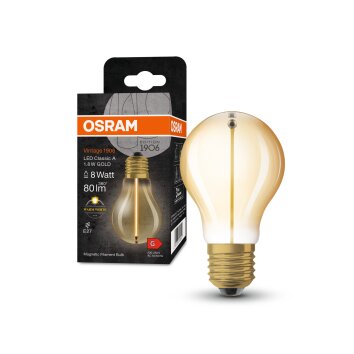 Luminaires Osram E27 LED 1.8 Watt blanc chaud 80 Lumen