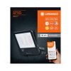 Wifi Lampadaire Luminaires Ledvance LED Noir, 1 lumière, Changeur de couleurs