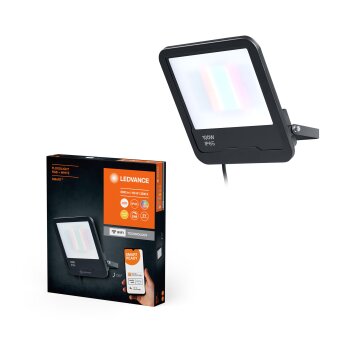 Wifi Lampadaire Luminaires Ledvance LED Noir, 1 lumière, Changeur de couleurs