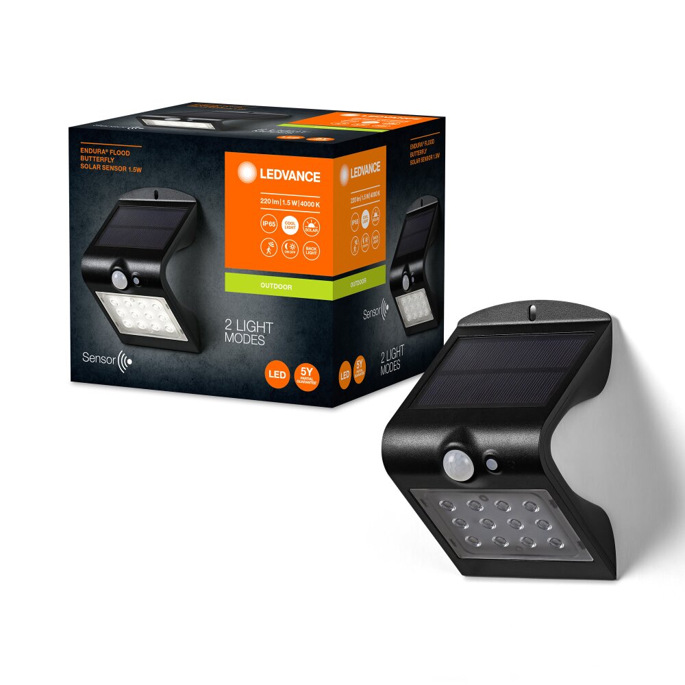Endura Détecteur de mouvement Luminaires Ledvance LED Noir, 1 lumière main product photo