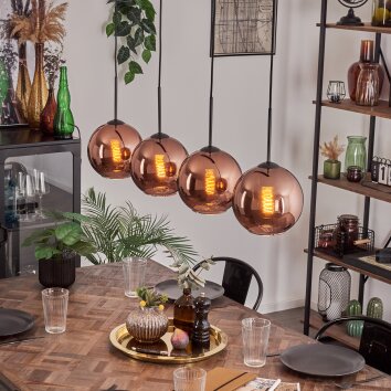 Koyoto Suspension Cuivré, 4 lumières