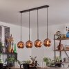 Ripoll Suspension Cuivré, 4 lumières