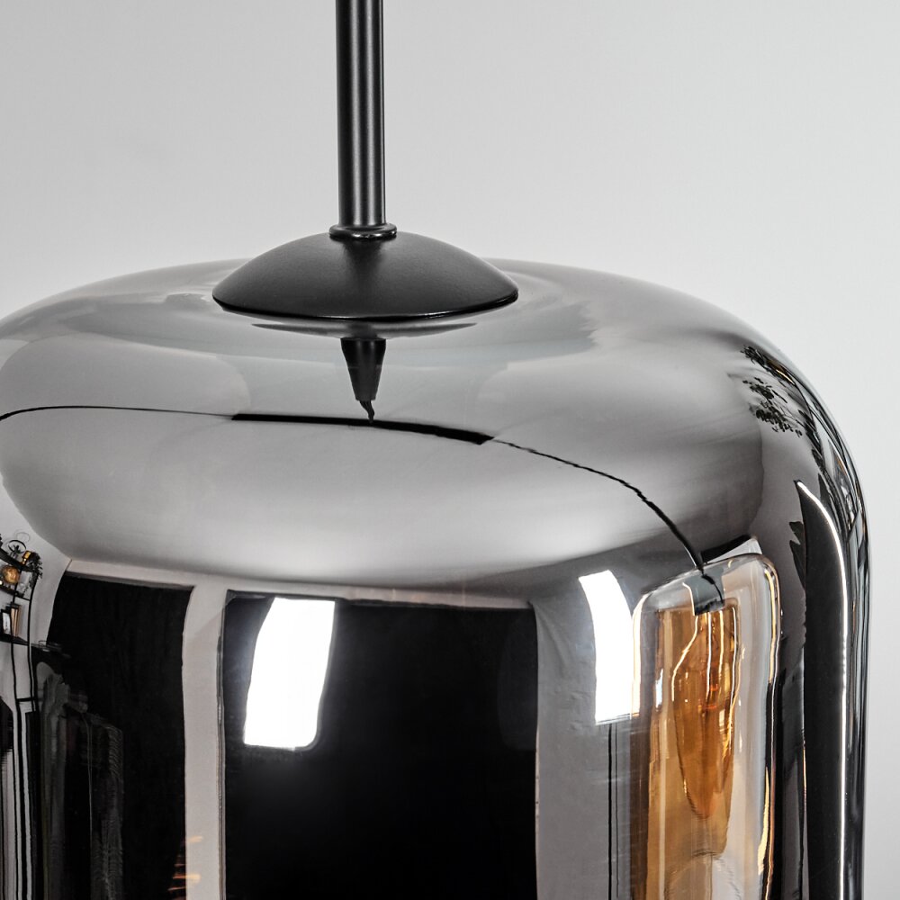 Lauden Suspension Ambre, Chrome, Clair, 4 lumières