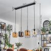 Lauden Suspension Ambre, Chrome, Clair, 4 lumières