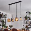 Lauden Suspension Ambre, Chrome, Clair, 4 lumières