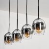 Vevino Suspension Chrome, Clair, 4 lumières