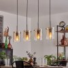 Parane Suspension Ambre, Clair, 4 lumières