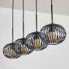 Oravi Suspension Noir, 4 lumières