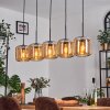 Lauden Suspension Ambre, 5 lumières