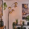 Koyoto Lampadaire Clair, Cuivré, 5 lumières