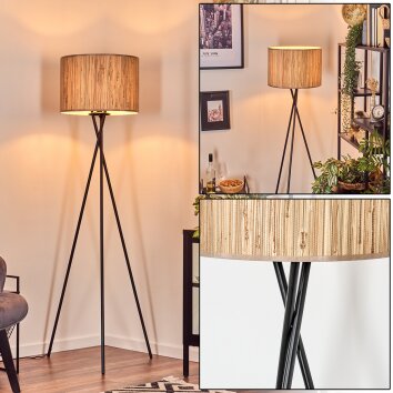 Bongal Lampadaire Noir, 1 lumière