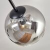 Gastor Plafonnier 87 cm Clair, Fumé, 8 lumières