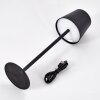 Salgadinho Lampe à poser LED Noir, 1 lumière