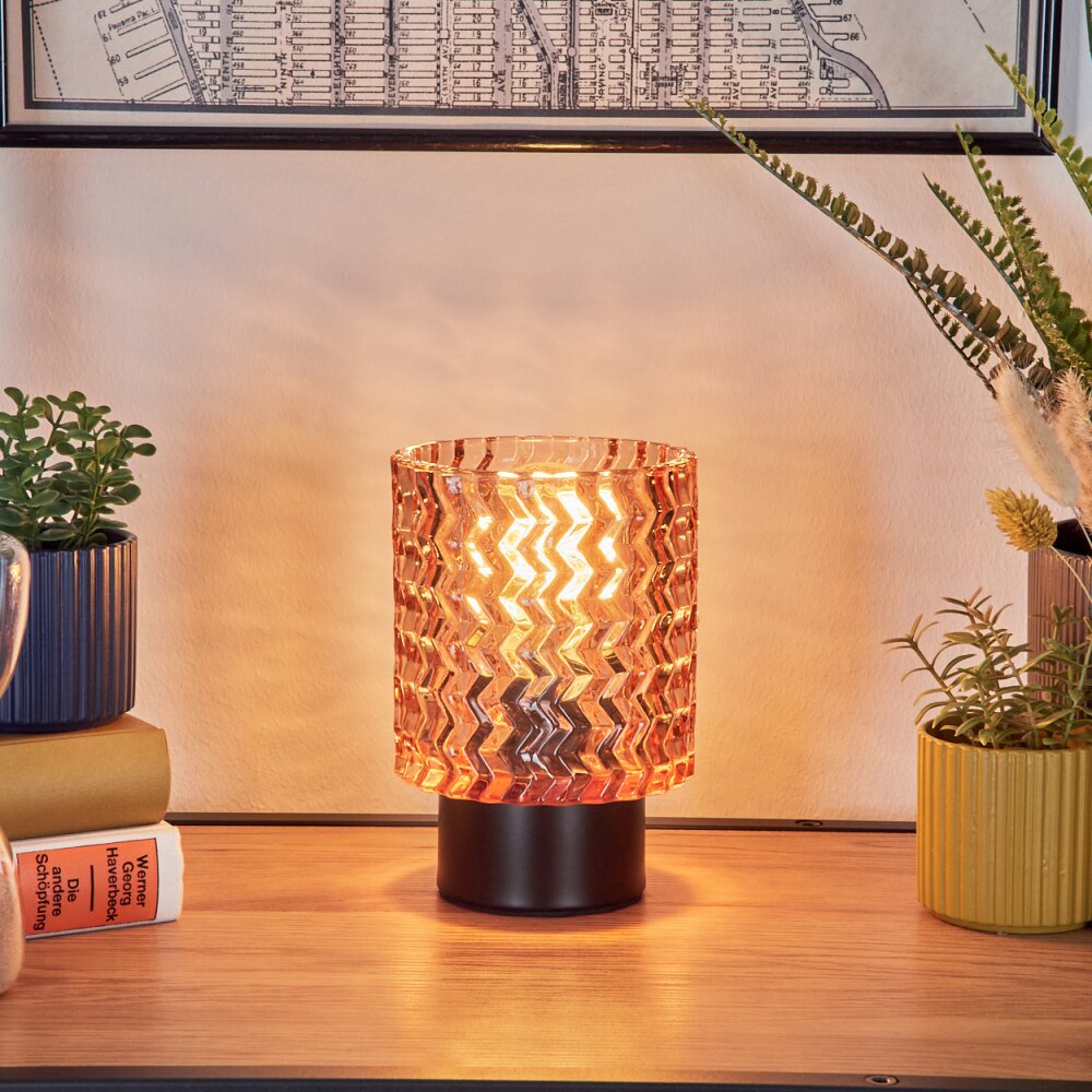 Falgorosa Lampe à poser Noir, 1 lumière