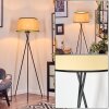 Chellas Lampadaire beige, Noir, 1 lumière