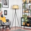 Chellas Lampadaire beige, Noir, 1 lumière