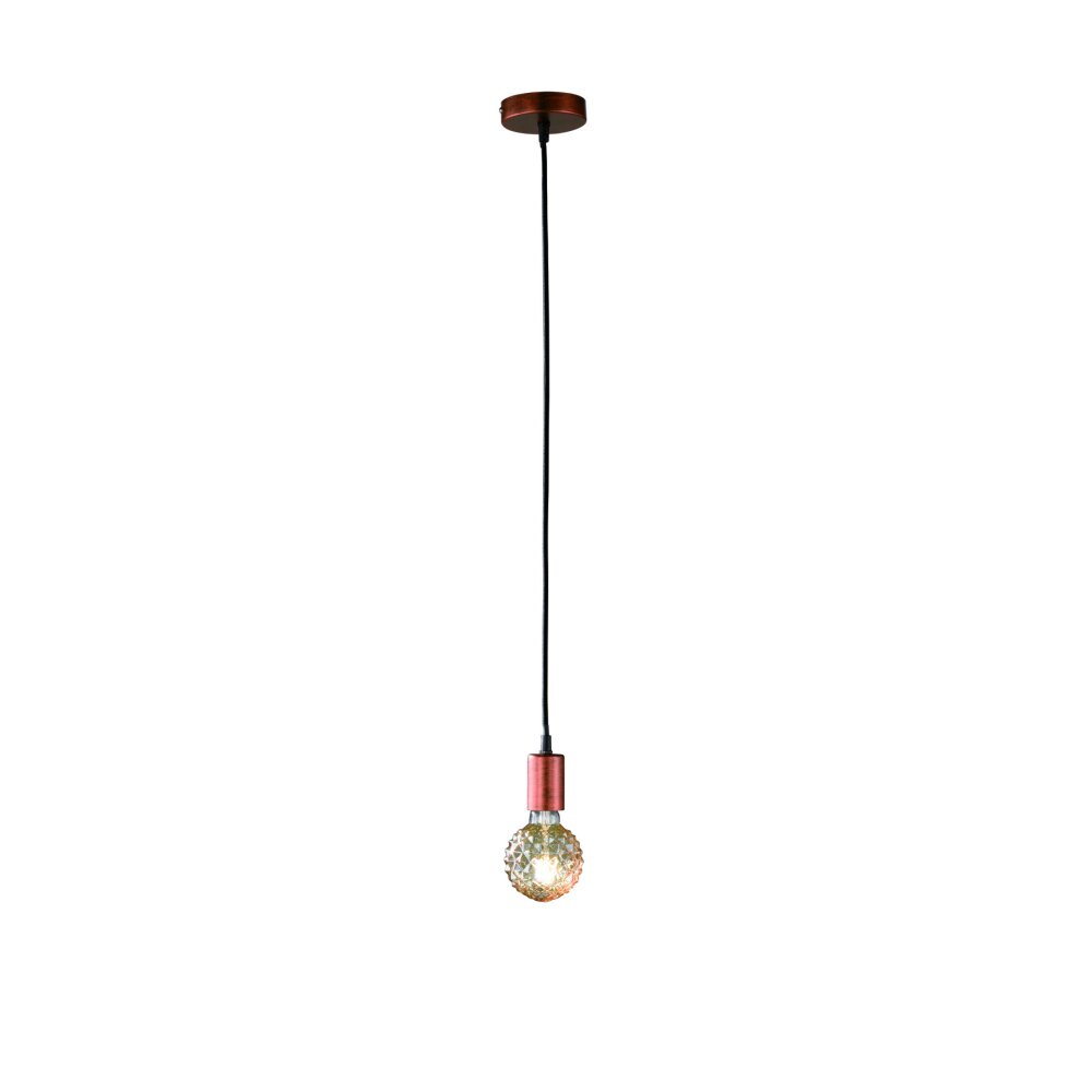 Suspension Trio-Leuchten Cord Cuivre, 1 lumière