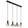 CLASSIS Suspension Luminaires Globo Lighting Noir, 4 lumières