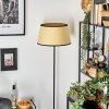 Chellas Lampadaire beige, Noir, 1 lumière