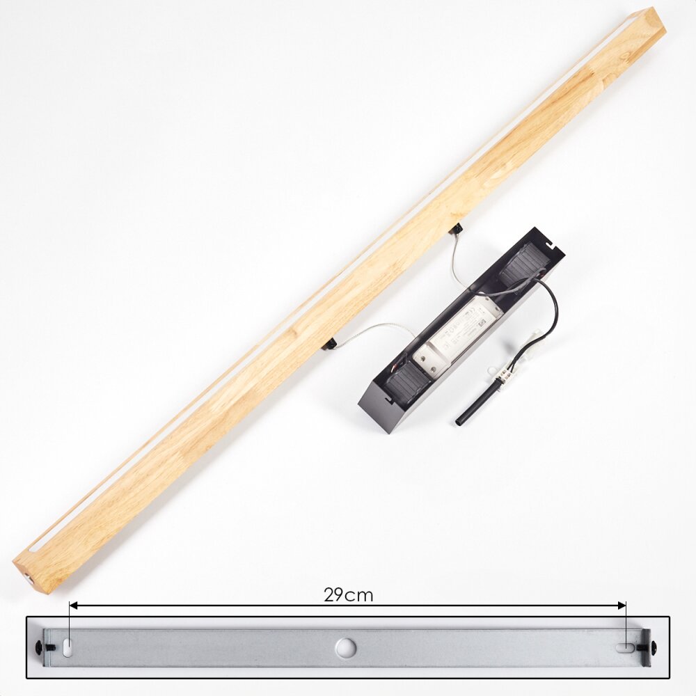 Carbellino Suspension LED Écru, Noir, 1 lumière