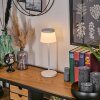 Algeraz Lampe de table d'extérieur, Lampe à poser Blanc, 1 lumière