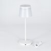 Algeraz Lampe de table d'extérieur, Lampe à poser Blanc, 1 lumière