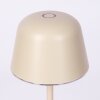 Asen Lampe de table d'extérieur, Lampe à poser LED Beige, 1 lumière