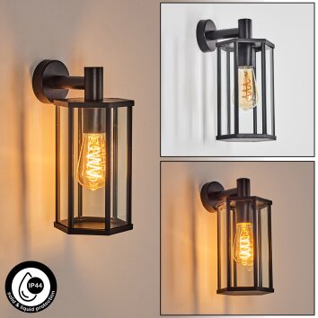 Monfanim Lampe murale d´extérieur Noir, 1 lumière