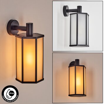 Monfanim Lampe murale d´extérieur Noir, 1 lumière