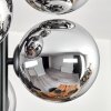 Gastor Plafonnier, Boule lumineuse Chrome, Fumé, 6 lumières