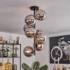 Gastor Plafonnier, Boule lumineuse Chrome, Fumé, 8 lumières