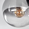 Gastor Plafonnier, Boule lumineuse Ambre, Clair, Fumé, 9 lumières