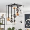 Gastor Plafonnier, Boule lumineuse Ambre, Clair, Fumé, 9 lumières