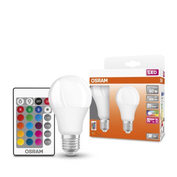 OSRAM LED Retrofit Lot de 2 E27 9,4 Watt 2700 Kelvin 806 Lumen OSRAM LED Retrofit Lot de 2 E27 9,4 Watt 2700 Kelvin 806 Lumen