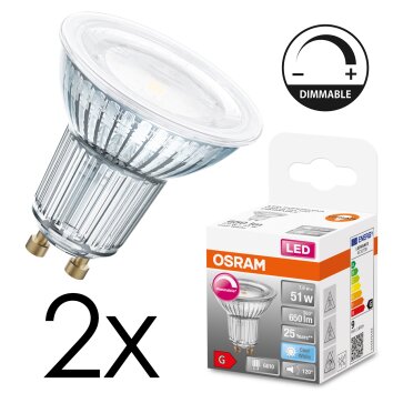 GU10 LED 7.9 Watt blanc neutre dimmable 650 Lumen