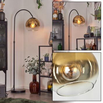 Koyoto Boule lumineuse, Lampadaire, Lampadaires arc Or, Clair, 1 lumière