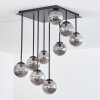 Chehalis Plafonnier, Boule lumineuse Fumé, 9 lumières