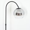 Koyoto Boule lumineuse, Lampadaire, Lampadaires arc Chrome, Clair, Fumé, 1 lumière
