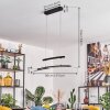 Casalino Suspension LED Noir, Transparent, 1 lumière