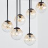 Chehalis Plafonnier, Boule lumineuse Ambre, Clair, 9 lumières