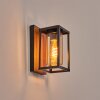 Portalis Luminaire extérieur, Lampe murale d´extérieur Brun, Couleur bois, Noir, 1 lumière