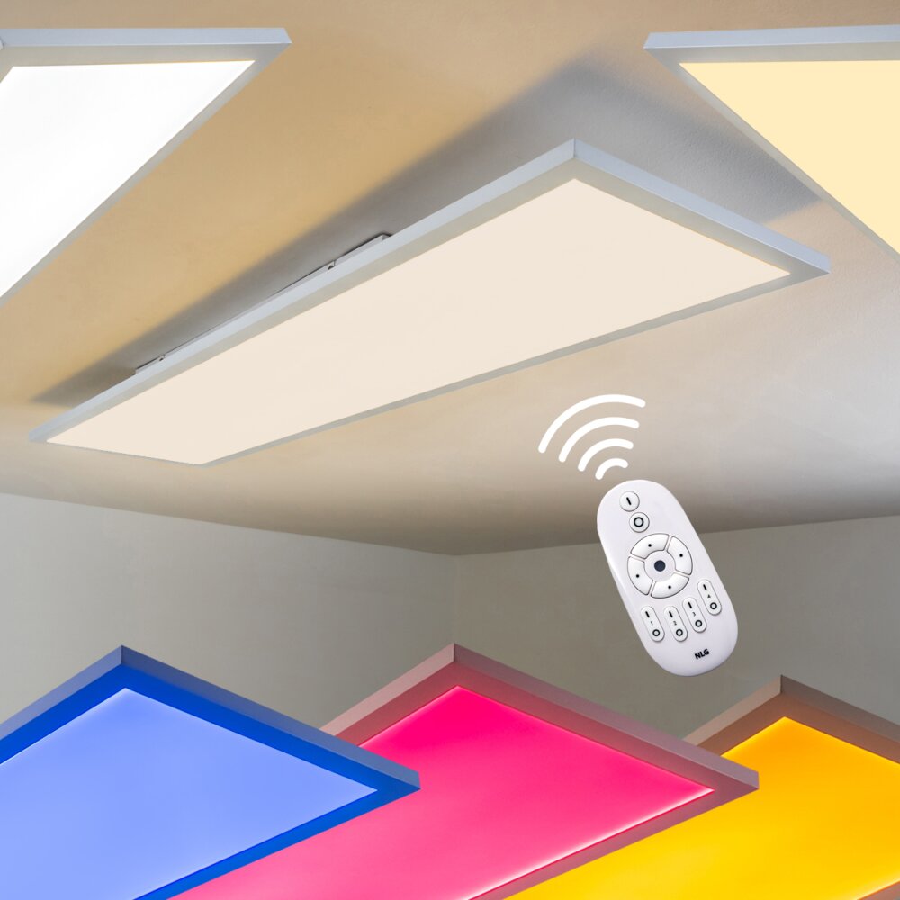 Plafonnier WABOS LED Blanc, 1 lumière, Télécommandes, Changeur de couleurs main product photo
