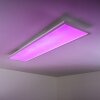 Plafonnier WABOS LED Blanc, 1 lumière, Télécommandes, Changeur de couleurs