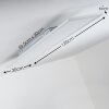 Plafonnier WABOS LED Blanc, 1 lumière, Télécommandes, Changeur de couleurs