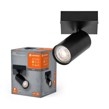 Spot Plafonnier Luminaires Ledvance LED Noir, 1 lumière