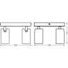 Spot Plafonnier, Spot de plafond Luminaires Ledvance LED Blanc, 4 lumières