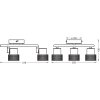 Spot Plafonnier, Spot de plafond Luminaires Ledvance LED Blanc, 3 lumières