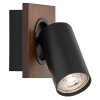 Spot Plafonnier Luminaires Ledvance LED Couleur bois, Noir, 1 lumière